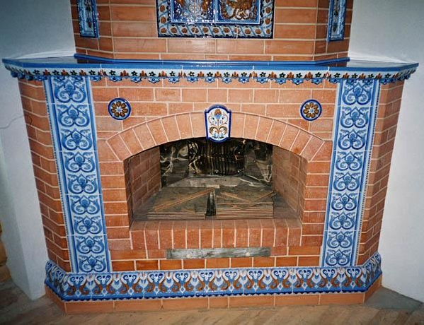 Керамічна плитка для каміна - як вибрати, види та типи плитки для обробки, технологія облицювання, а також фото-матеріали